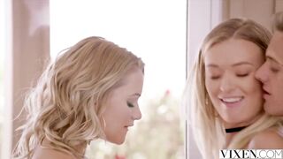 VIXEN Mia Malkova and Natalia Starr share a BIGGEST dick!!