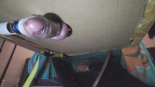 Giant Climax from Hitachi Wand with Milking Table