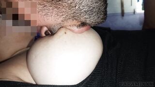 My spouse makes very rich sounds when this guy sucks on my large boobs and hard nipps, worthy breastfeeding