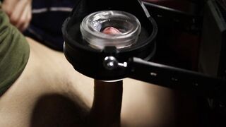 This is a miracle machine for banging a large wang! It's like I'm being sucked by the most good!