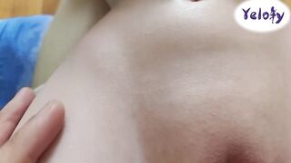 Cute trans sissy show and bang the Yeloly doll with last spunk flow