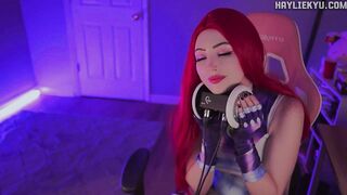 Starfire Teen Titans Ear Giving a kiss Licking Tingles + Throat Sounds ASMR SFW