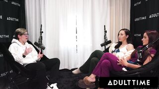 ADULT TIME - Lesbo Honeys Melissa Stratton & Vanna Bardot Lewd Cunt Licking & Scissoring! PODCAS