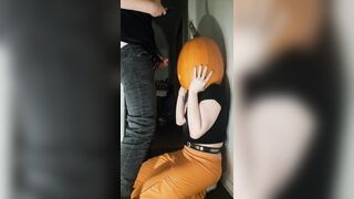 Trans fem pumpkin oral pleasure