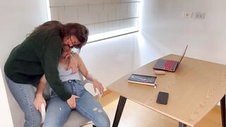 I fulfill my fetish of having lesbo sex with jeans.