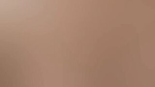 Golden-haired with Large Breasts Takes off Her Tartan Petticoat