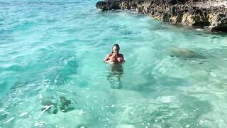 Monika Fox Stopped A Journey Bus To Swim Bare In The Caribbean Sea