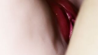 Fascinating moist nice-looking twat close up screwed very sexy