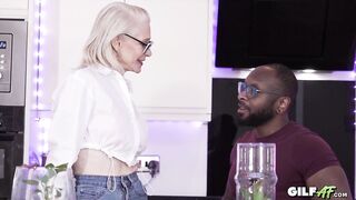 Granny Likes Large Ebony Jock! Gilf AF Hardcore Interracial Granny Porn