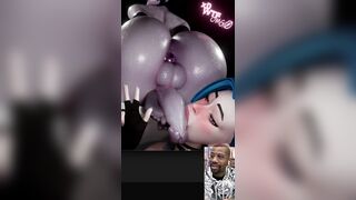 Taut Teen Jinx Rubs Her Teen Lips On A Biggest Transgender Jock