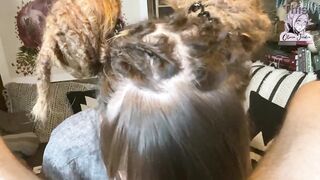 Cute Nerdy Gal Shows Her Deepthroat Skills on Large Rod