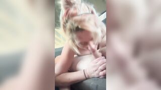 Streetwalker's snatch gets additional juicy whilst being drilled bareback and watches as this babe takes a load of cum in her throat