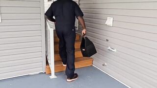 Caught the plumber sniffing my bawdy panty In laundry, - (big beautiful woman ssbbw, Overweight butt, large ass, thick booty)