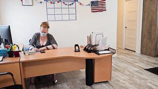 Large booty big beautiful woman ssbbw boss let janitor took her panty off & eat vagina - (chubby butt, thick booty, large ass)