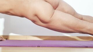 5 minutes of Masturbation / Core / Abs Training ending with a wonderful ejaculation - accept the defiance?