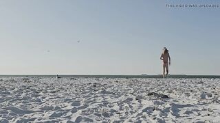 Strolling on the Beach in a sexy bikini