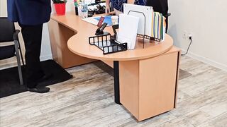 My boss couldn’t keep his hands off my large booty on my 1st day (Role Playing) spouse & wife