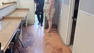 The service technician arrived to repair the laundry machines - (big beautiful woman Ssbbw, Overweight Booty, Large Ass, Thick