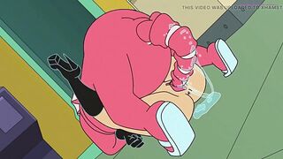 Zoidberg & Amy Classic Toon Movie scene