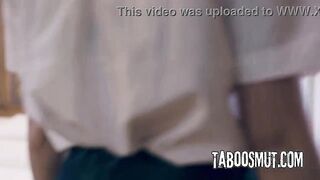 Cute Brunette hair Teen Tricked Into Trio By BFF And Her Stepbrother