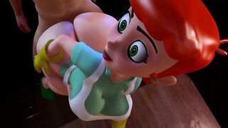 Dexter's mother I'd like to fuck Makes Her Large Booty Bounce in Class