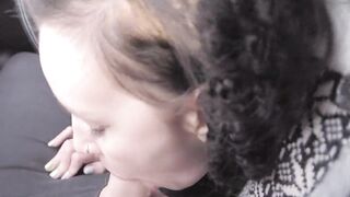 Sucked a wang to a ally in the car Rhea Gingertail