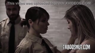 Bratty Blond Teenager Arrested And Drilled By 2 Police Officers