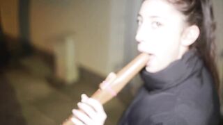 "CUM INSIDE ME!" - Small Italian Teen Eva Generosi Picked Up In Public For Cunt Creampie