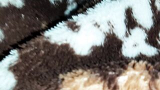 I masturbate with a sextoy beneath the blanket so that my stepmother lying next to me doesn’t hear