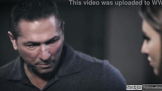 Tiny sexworker Paige Owens is hired to play out lads stepdaughter dream.The tiny boobs hottie kisses him and lets her slutty stepdaddy lick her twat