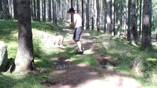 Nature erotic shooting in the forrest - part 1