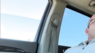 Stud masturbating and cumming in public