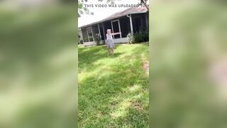 Saggy Breasts Braless Granny (edited version)