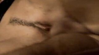 The brunette hair likes in twat likes in butt...cum in throat