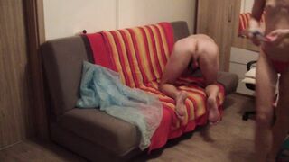 coarse femdom investigation of a compliant chap by youthful russian nurse Nikolka