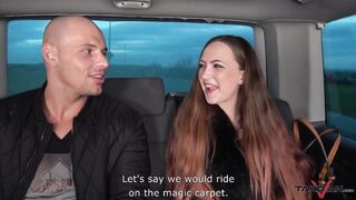 Giant shaft exploring youthful redhead playgirl's vagina