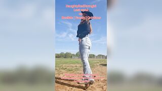 Cowgirl Screws Roping Steer Horn in dark hole, Disrobes down stripped on, uses Giant Recent Toy to stretch butt!