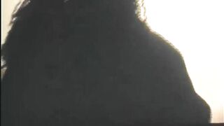 Ebony lesbian babes in action, twat licking melons giving a kiss