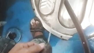 Pee and spit on my ride