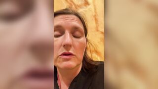 Despairing mother I'd like to fuck rushes back to hotel to do BIGGEST piddle in a plastic cup! After filling it one time, this babe undresses bare to finish it off