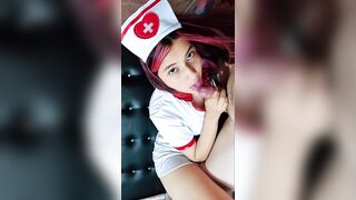 This babe met a married delivery chap and wanted his large knob in her twat