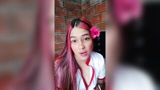 WHAT A NICIE NURSE SHOWS ME HER VAGINA AND HER TWAT DO U WANNA WATCH IT?