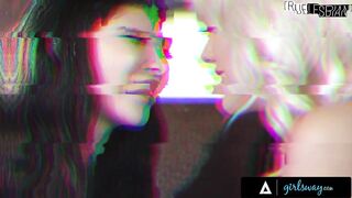 GIRLSWAY - Tense Large Bazookas Ember Snow Melts Below Laney Grey's Hands In Hawt Steamy Massage