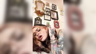 Large Titty Alternative Girlfriend Teases in Blue (OF:@sarahmoonsg)