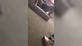 Alone with BBC sextoy