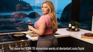 TG Transformation - changed into his trophy wife - Boy to Female Transformation