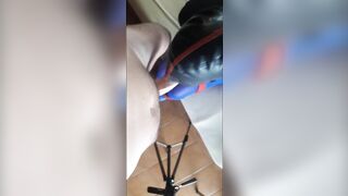 Silly tractable mother i'd like to fuck fastened and blindfolded throated on high heels in a great blowjob pov action