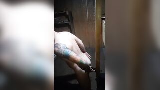 Restrained to a post, alone in a cabin in the woods. Butt screwed. My most excellent dream so far