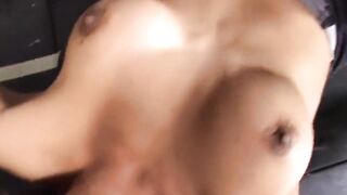 Hot large tits golden-haired trans woman's in the booty