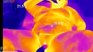 1st BBC Sex Machine Screw: Oiled Up big beautiful woman Cums Hard on Your Huge Schlong, 15 Min Ride and Cum Countdown, POV Thermal (4K Landscape)